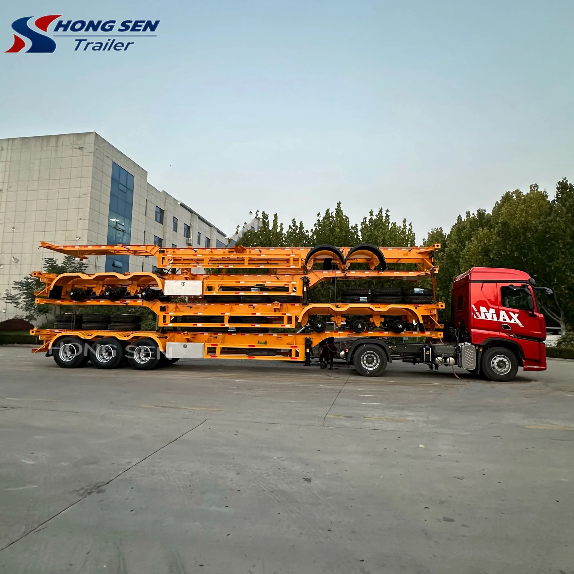 20ft Skeletal Container Trailer Chassis