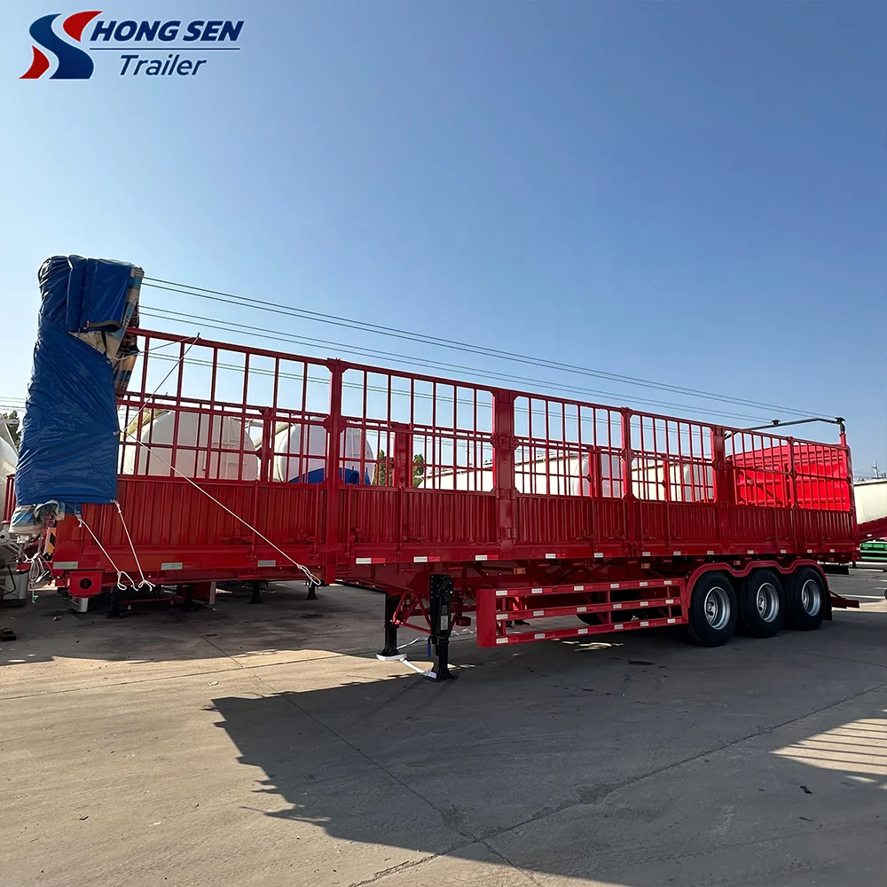 3 Axle Cargo Fence Semi Trailer