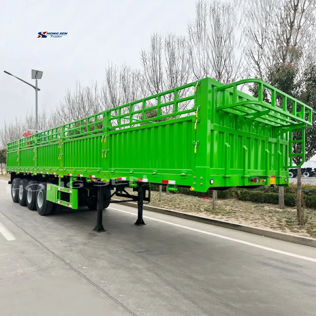 Hongsen Trailer 4 Axle Fence Cargo
